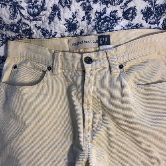 Vintage Gap Corduroy Cropped Boot Cut Pants - Picture 3 of 6